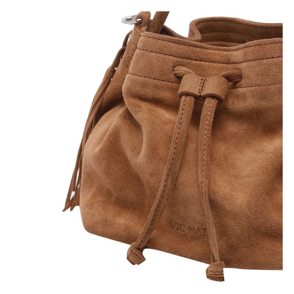 Vic Matie' Women Travel Fringed Bucket Bag - Picture 2 of 4